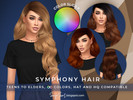 Sims 4 — SonyaSims Symphony COLOR SLIDER (Retexture - Patreon)  by SonyaSimsCC — This file will make my Symphony hair