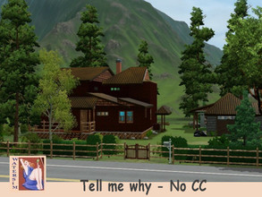 Sims 3 — ws Tell my why - No CC by watersim44 — Inspired from a PC-Game. A house in the woods, with garage. Livingroom