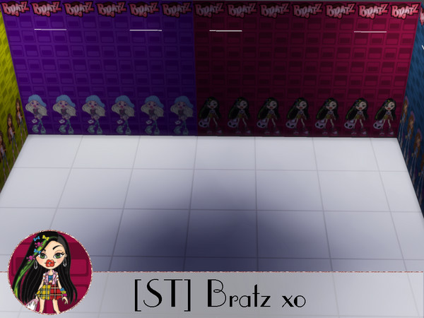 Sims 4 — Bratz (SET) xo by SugaredTerror — Cloe, Yasmin, Sasha, Jade, Purple, Blue, Yellow, Pink