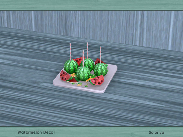 Sims 4 — Watermelon Decor. Candies, v1 by soloriya — Decorative candies. Part of Watermelon set. 1 color variation.