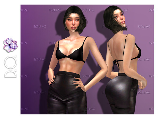 Sims 4 — Triangle Bra [SET] DO140 by DOLilac — Laced and triangle bra set