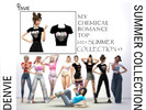 Sims 4 — MyChemicalRomance Top by DenvieStudio — Third top from the 2021 summer collection Teen to elder For female Check