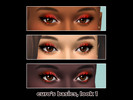 Sims 4 — [cccuro] curo's basics - look 1 by curo — a simple red and brown look with a little glitter! one of my go to eye