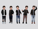 Sims 4 — Rampardo Leather Jacket Toddler by McLayneSims — TSR EXCLUSIVE Standalone item 12 Swatches MESH by Me NO