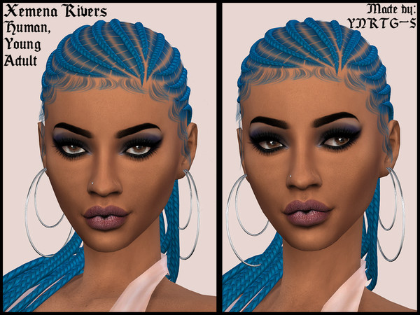 Sims 4 — Xemena Rivers by YNRTG-S — Is Xemena a good person? No. But is she trying hard to become a better person every
