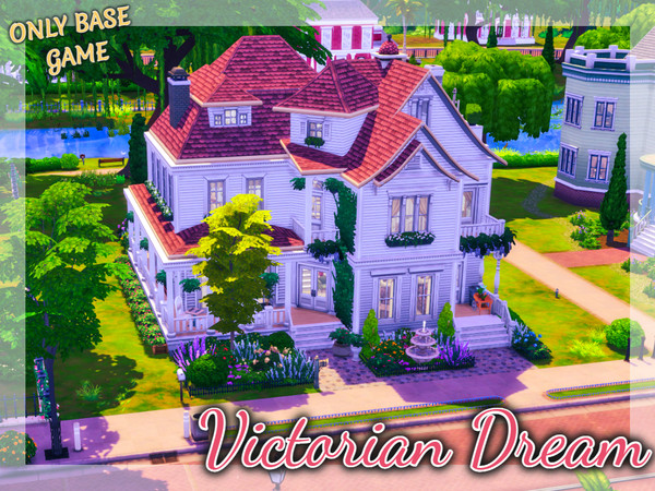 Sims 4 — Victorian Dream by simmer_adelaina — This massive victorian house is perfect for a large family who didn't loose