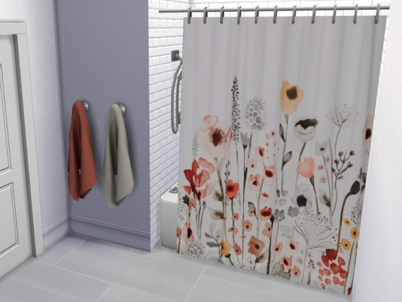 Sims 4 'Bidet As It May' Tub Curtain Combo RECOLOR by RiQuinn