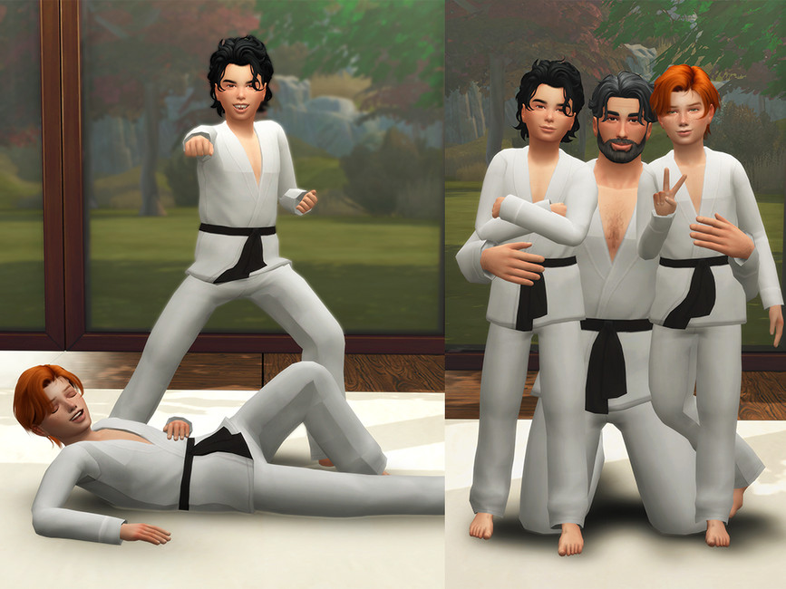 The Sims Resource Karate Pose Pack