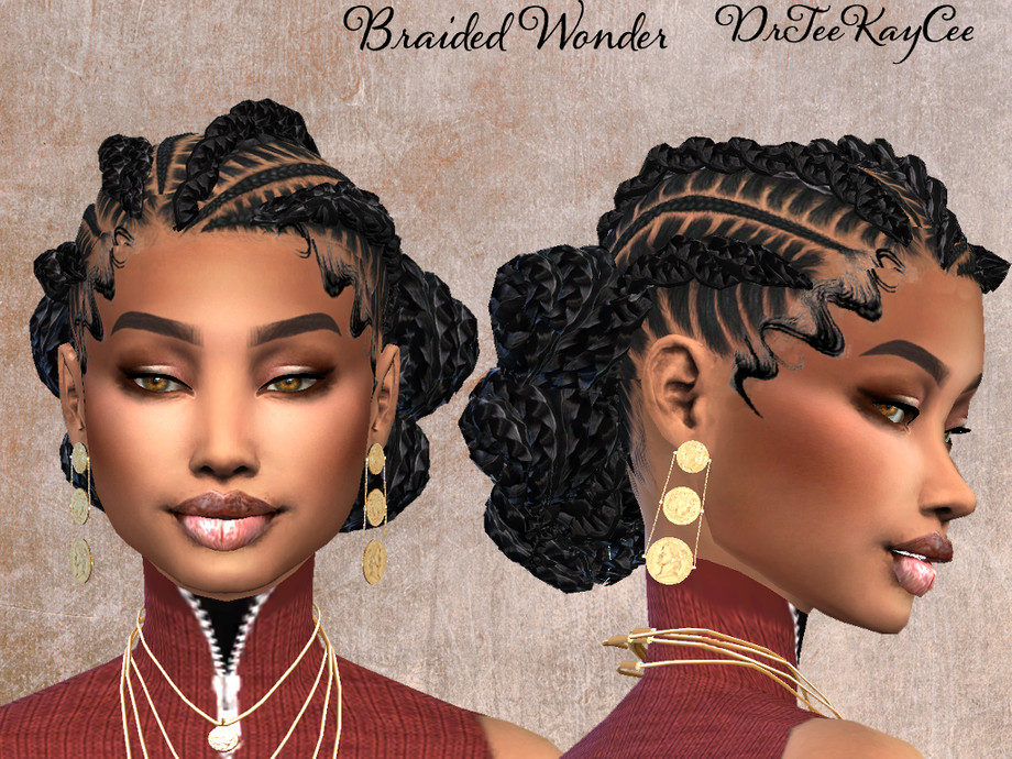 Sims 4 — Braided Wonder II by drteekaycee — Here is another Braided Wonder for the natural Sims. This style is an update