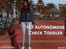 Sims 4 — No Autonomous Check Toddler by MSQSIMS — This mod prevents your Sims from checking toddlers autonomously.