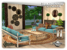 Sims 4 — Badongo living room  by jomsims — Badongo living room this time, inspired by africa. This set will be perfect to