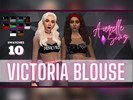 Sims 4 — Victoria Blouse [Aurelle Simz] by Aurelle_Simz — Age: Teen to Elder Gender: Female Swatches: 10 ! Base Game