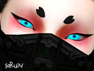 Sims 4 — Eyes of the Hashihime by Saruin — Soulless eyes that offer a faint glow suggests you've been possessed by the
