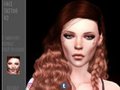 Sims 4 — Face Tattoo V2 by Reevaly — 3 Swatches. Teen to Elder. Female. Works with all Skins and Overlays. Base Game