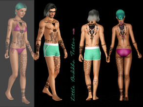 Sims 3 — Dindirlel Little Buddha tattoo am by Dindirlel — * Available as a complete and separate design (legs, arms and
