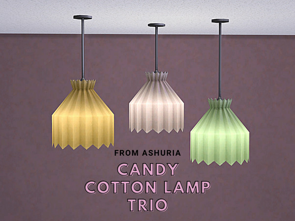 Sims 4 Rice Paper Lamp The Sims Resource | Candy Cotton Lamp Trio