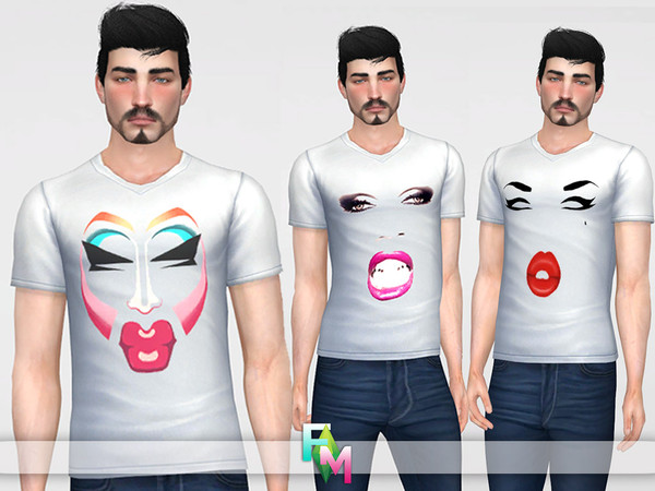 Sims 4 — Drag Race Superstar Shirt for Male by fwmello — Shirt for Male in The Sims 4 Celebrate your favorite Drag Race