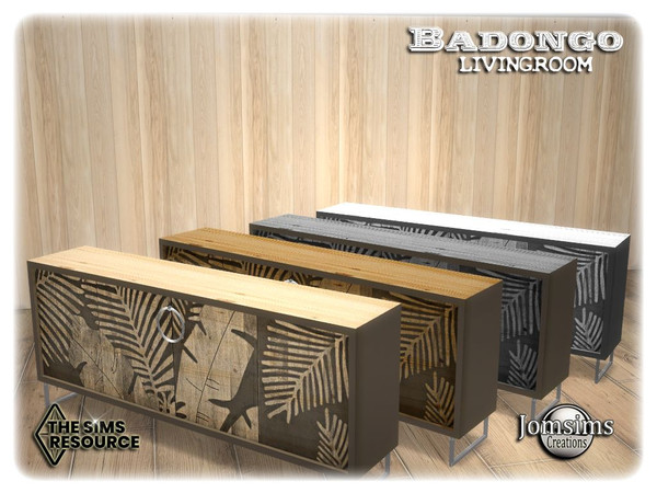 Sims 4 — Badongo living room console by jomsims — Badongo living room console