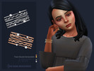 Sims 4 — Two Souls bracelet | Kids version by sugar_owl — Child hoop bracelets with pearls, available in different metal