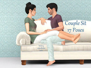 Sims 3 — Couple Sit - DL Link Fixed! by jessesue2 — Poses for couples, sitting and interacting on a couch. *17 poses