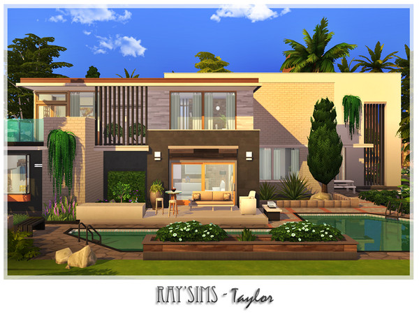 Sims 4 — Taylor by RayDesign9 — This house fully furnished and decorated, without custom content. This house has 3