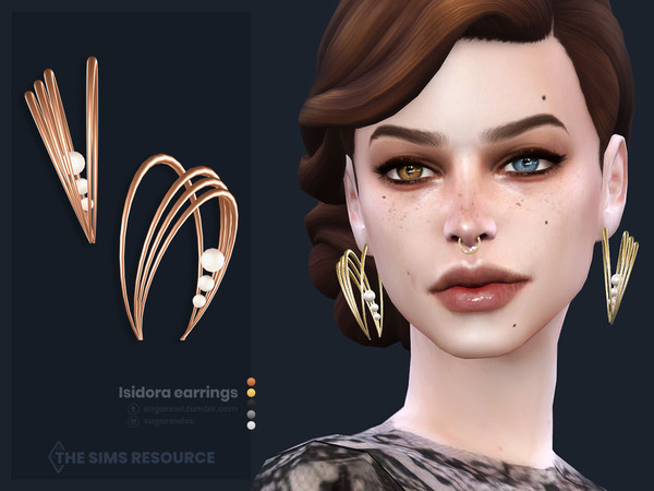 The Sims Resource - Isidora earrings