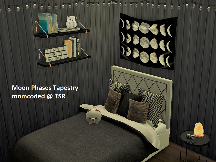 The Sims Resource Moon Phases Tapestry (mesh required)