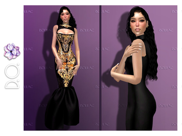 The Sims Resource - Beyonce Met Gala Dress DO147