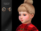 Sims 4 — Diamond Earrings Toddler by Suzue — -New Mesh (Suzue) -14 Swatches -For Female (Toddler) -HQ Compatible