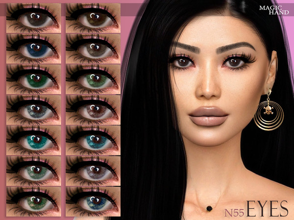 Sims 4 — Eyes N55 by MagicHand — Realistic eyes for males and females in 15 colors - HQ compatible. Preview - CAS