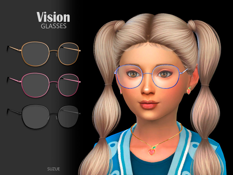 The Sims Resource - Vision Glasses Child