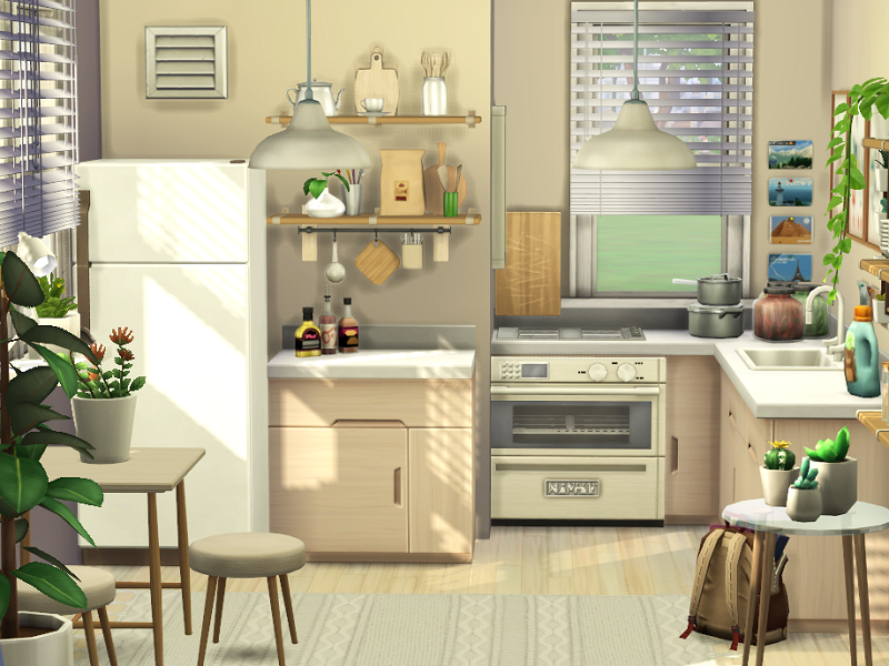 Sims 4 Maxis Match Kitchen Cc