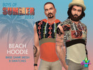 Sims 4 — SimmieV BoS Beach Hoodie by SimmieV — These eight beach tanks with and attached hood each feature an original
