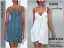 Sims 4 — Openwork sundress  by Sims_House — Openwork sundress 8 options. Summer fashionable short openwork sundress with
