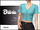 Sims 4 — Olivia Top by Marvell_World — Beautiful new top for your Sims. For Teens to Elders. Comes in 20 swatches.