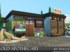 Sims 4 — Old Apothecary by Ineliz — The Old Apothecary is full of herbal medicine secrets that your sims can explore or