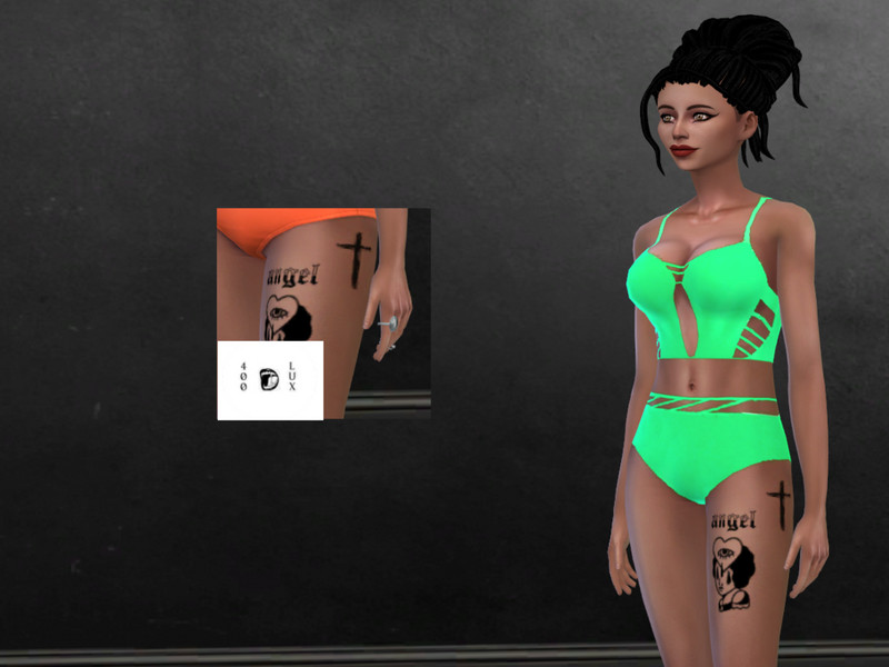 Sims 4 The Sims Resource | Thigh Tattoo Set for The Sims 4 by TSR Creator