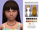 Sims 4 — Madeline Hair [Child] by OranosTR — This hair was converted for children. Now, they will be able to benefit from