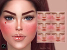 Sims 4 — BLUSH Z10 by ZENX — -Base Game -All Age -For Female -6 colors -Works with all of skins -Compatible with HQ mod