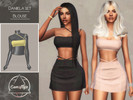 Sims 4 — Daniela Set - Blouse by Camuflaje — Cute and edgy set that includes a top and a skirt ** Part of a set ** * New