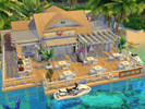Sims 4 — Beach Restaurant // no CC  by Flubs79 — how about a day at this Beach Restaurant with its bright colors its the