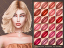Sims 4 — JUL_HAOS [COSMETICS] LIPSTICK #143 by Jul_Haos — - CATEGORY: LIPSTICK - COLORS: 24 - SLIDERS COMPATIBLE - GENDER