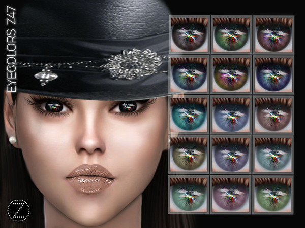 Sims 4 — EYECOLORS Z47 by ZENX — -Base Game -All Age -For Female -16 colors -Works with all of skins -Compatible with HQ
