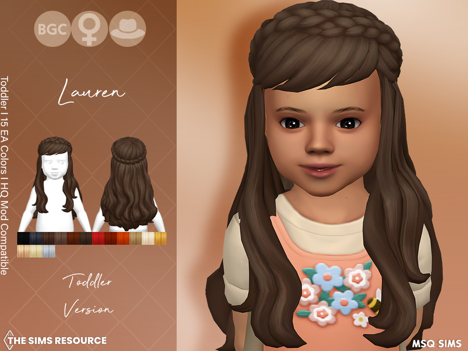 The Sims Resource - Lauren Hair Toddler