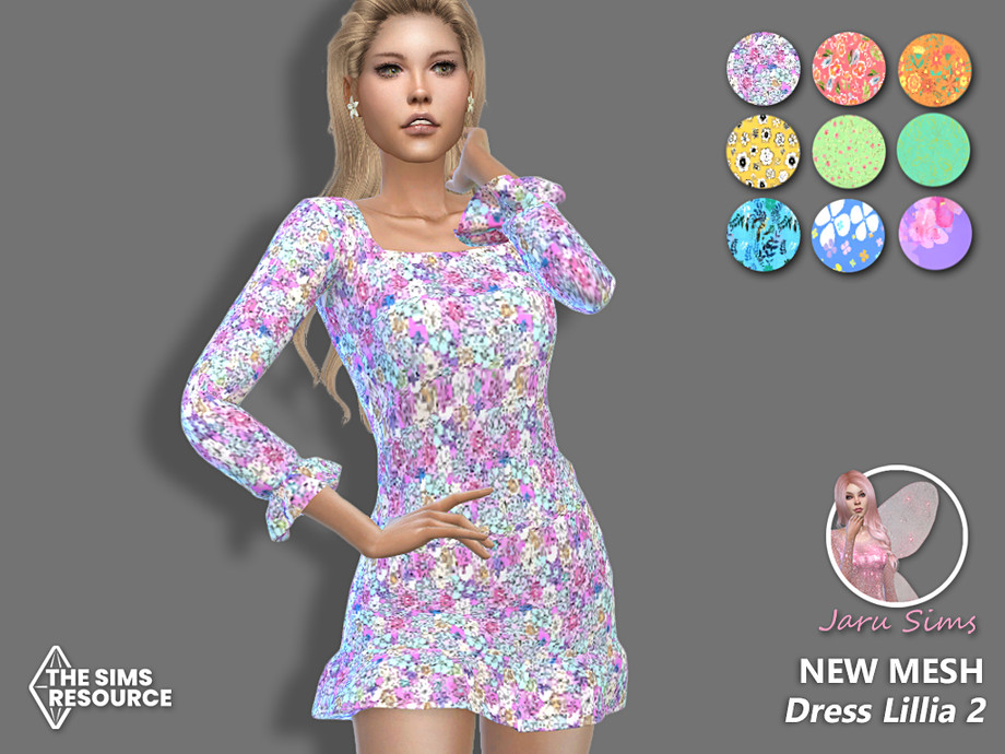 The Sims Resource - Dress Lillia 2- NEW MESH