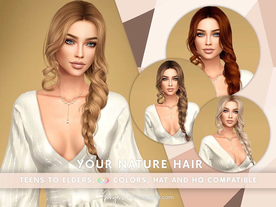 The Sims Resource - Bohemian Wedding - Your Nature Hair
