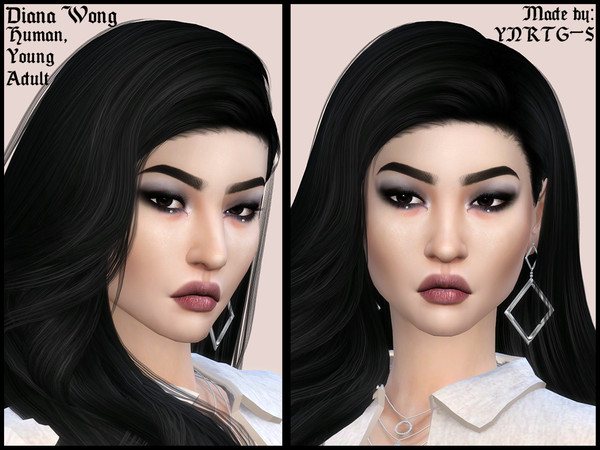 Sims 4 — Diana Wong by YNRTG-S — Diana keeps her perspectives realistic and materialistic, because money AND brains give