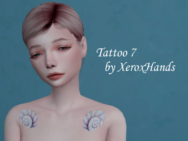 Sims 4 — Tattoo n7 by XeroxHands — All genders Teen+ HQ compatible