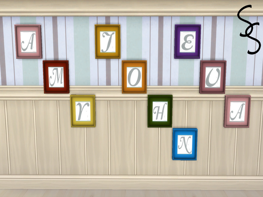 The Sims Resource Custom Alphabet Wall Decor