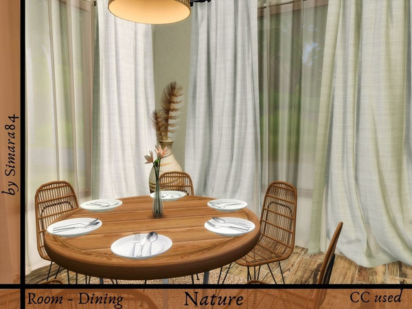 Sims 4 — Dining Nature by Simara84 — Wallsize: small Lotsize: 6x5 Value: 8.275
